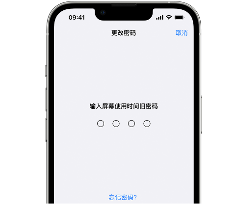 衢州iPhone屏幕维修分享iPhone屏幕使用时间密码忘记了怎么办 