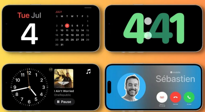衢州苹果手机维修分享iOS17横屏充电待机显示有什么好处 