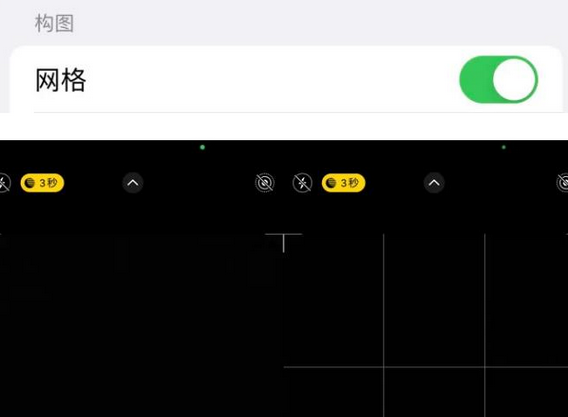 衢州苹果手机维修网点分享iPhone如何开启九宫格构图功能