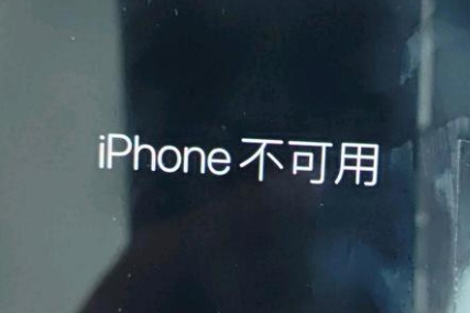 衢州苹果服务网点分享锁屏界面显示“iPhone 不可用”如何解决 